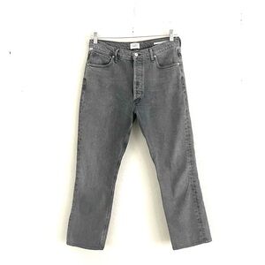 Citizens of Humanity Charlotte High Rise Straight Jeans Black Gray Size 30 x 25